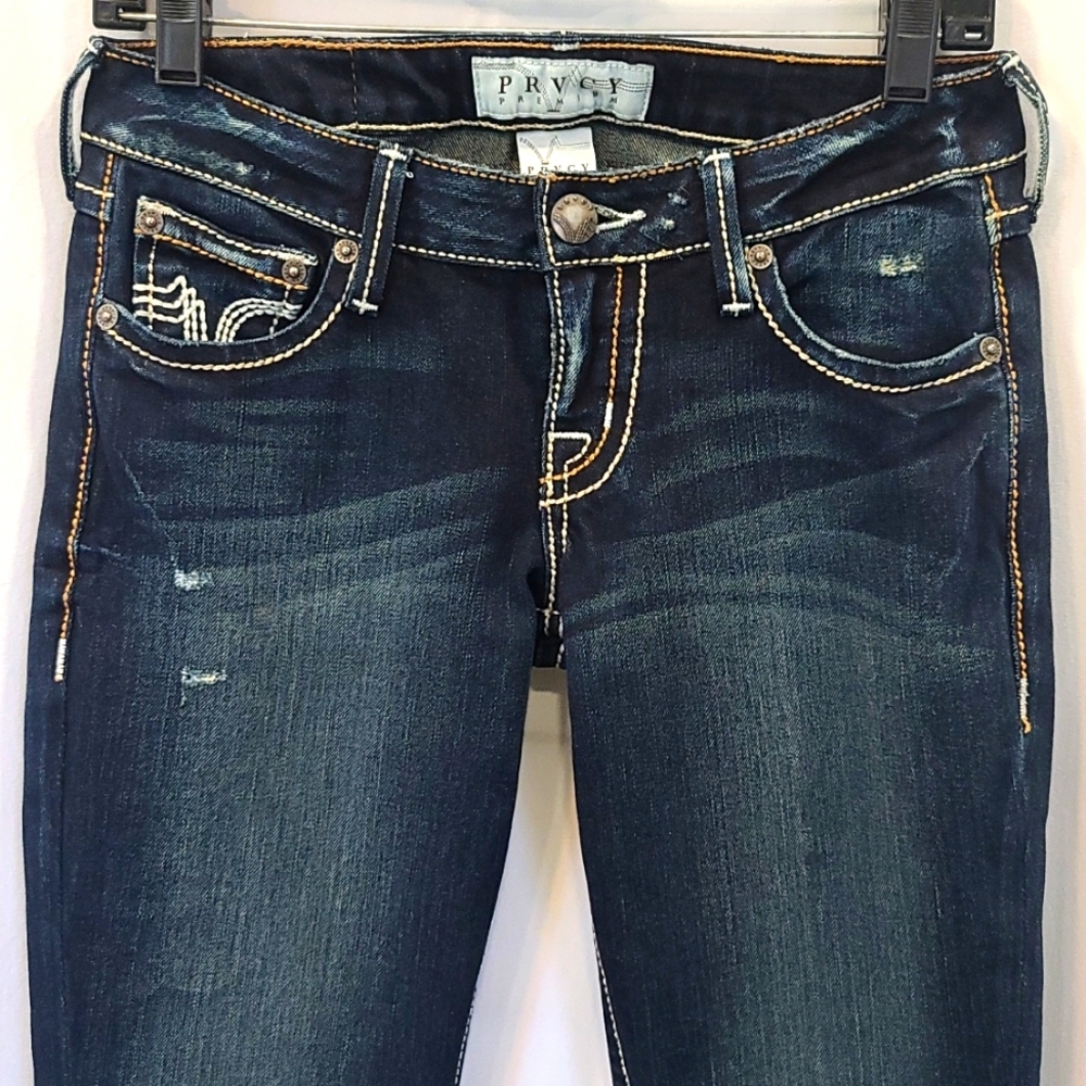 PRVCY Dark Blue Denim Pants sz 25